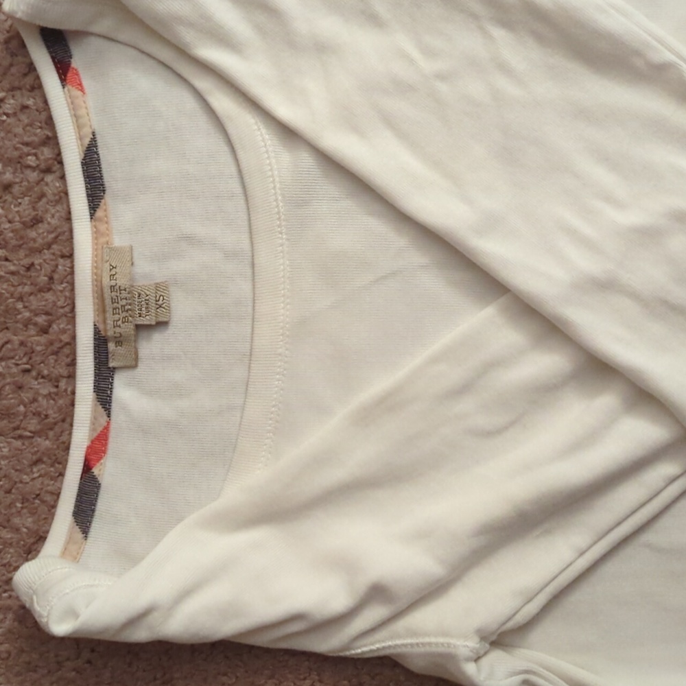 White Burberry Long Sleeve